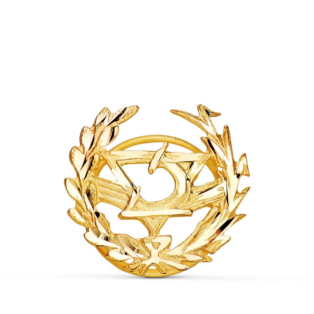 Insignia Optica. 16 x 15 mm de oro amarillo 18K