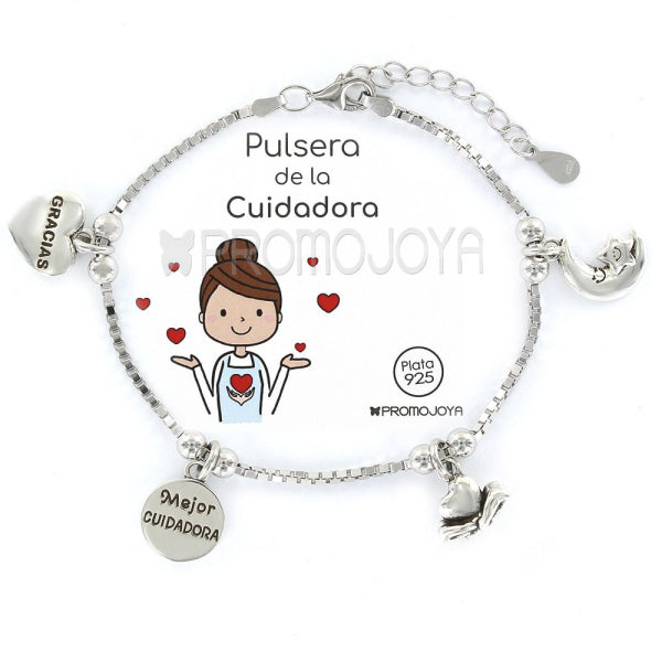 Pulsera Eres Lo Mas Cuidadora Cadena Veneciana Rodiada