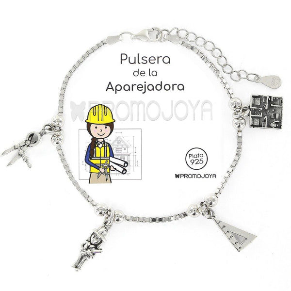 Pulsera Eres Lo Mas Aparejadora Cadena Veneciana Rodiada Con Colgantes