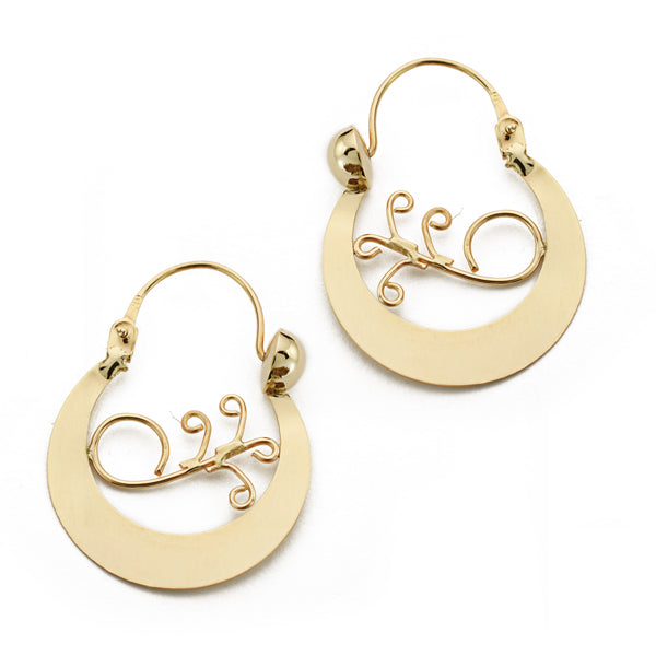 Criollas Canaria 29 x 24 mm de oro amarillo 9K