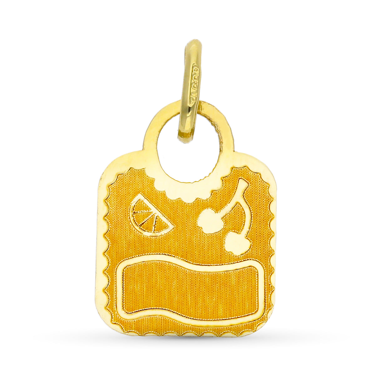 Colgante Bolso. 14 x 10 mm de oro amarillo 9K