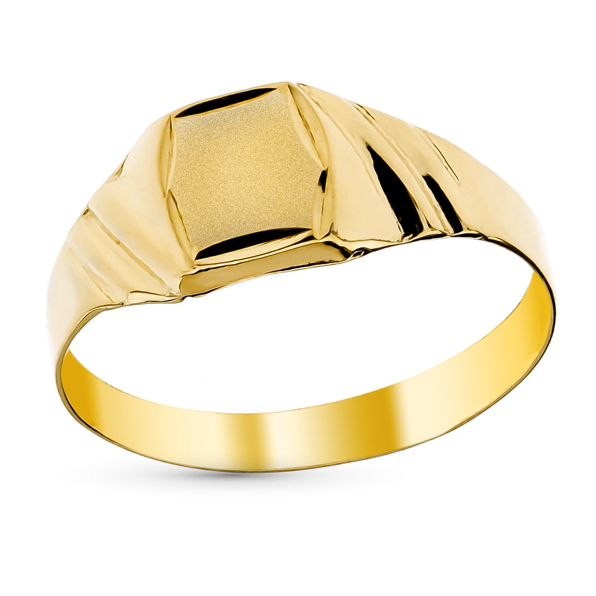 Sello Bebe Hueco Tallado. Zona Grabado: 5 x 4,5 mm de oro amarillo 9K