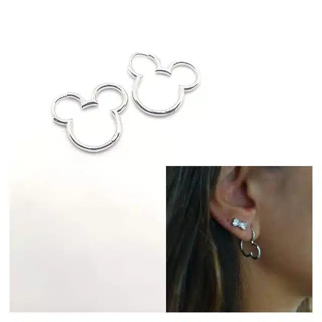 Pendientes silueta Mickey