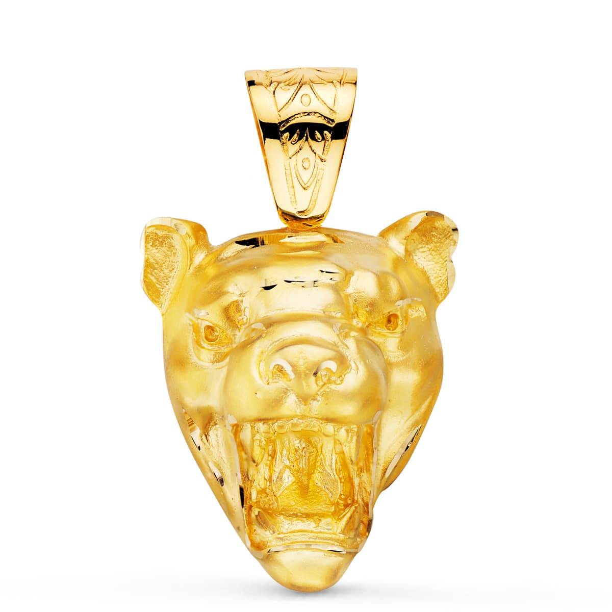 18K COLGANTE ORO AMARILLO PUMA GIGANTE. 40X34 MM