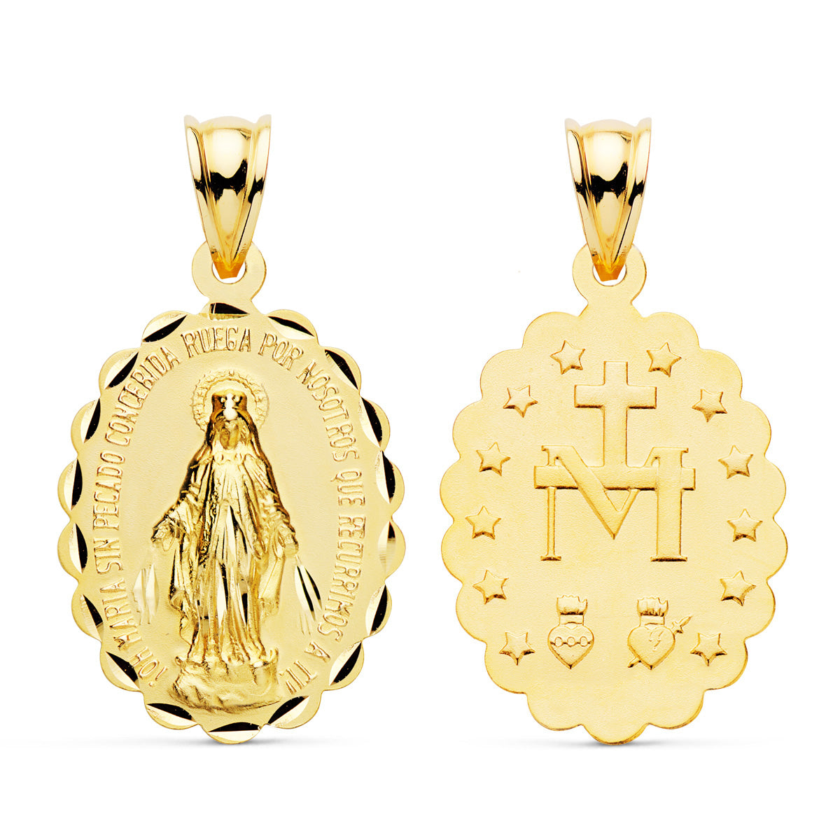 Virgen Milagrosa 28 x 18 mm 1,80 Grs 9K