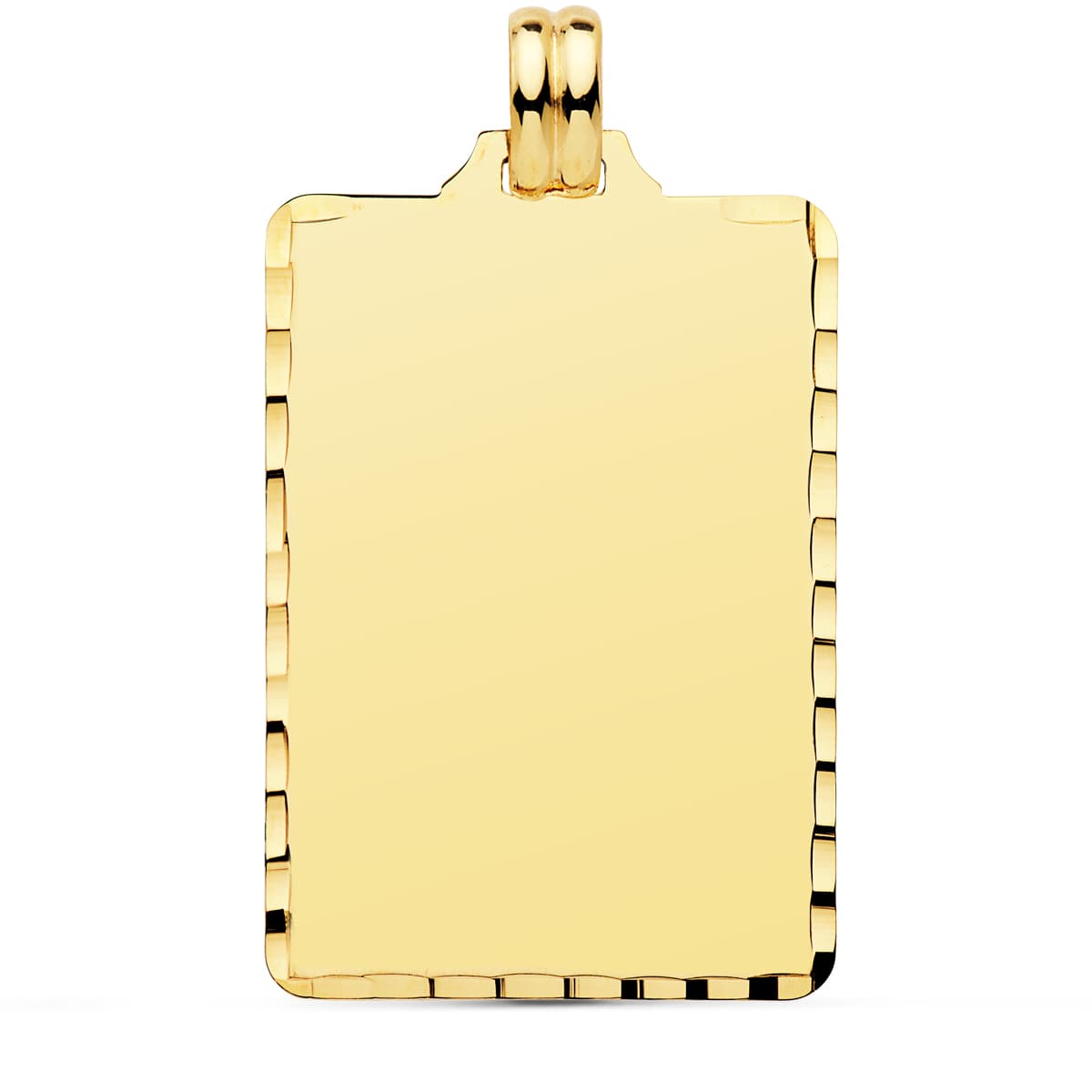 Placa Chapa Tallada 36 x 23 mm de oro amarillo 18K