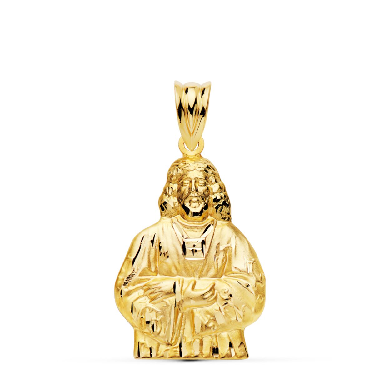 Colgante Cristo Medinaceli Silueta. 27 x 17 mm de oro amarillo 18K