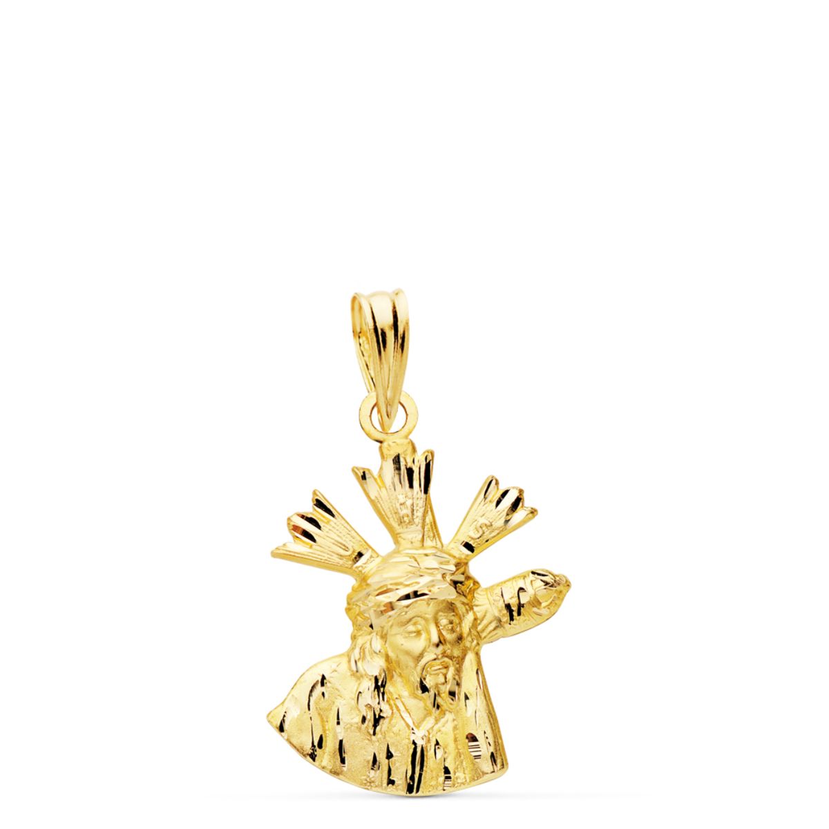 Colgante Cristo del Gran Poder Silueta 20 x 15 mm de oro amarillo 18K
