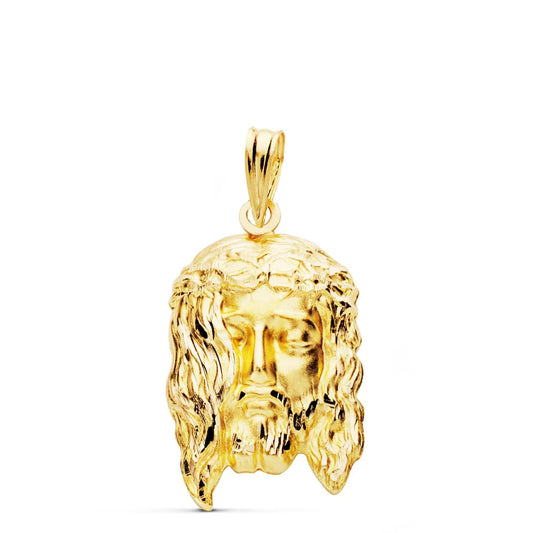 18K COLGANTE ORO AMARILLO CABEZA DE CRISTO 23X14 MM