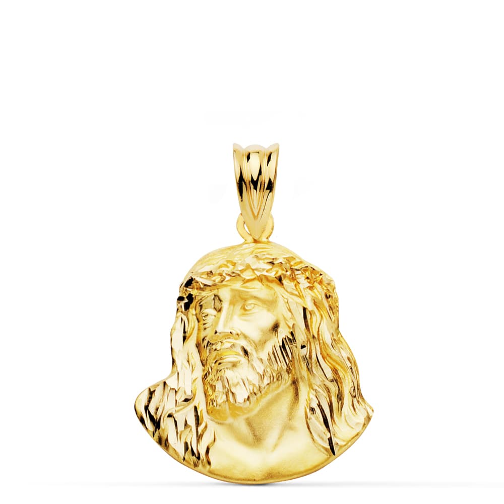 18K COLGANTE CRISTO MURILLO ORO AMARILLO 23X18 MM
