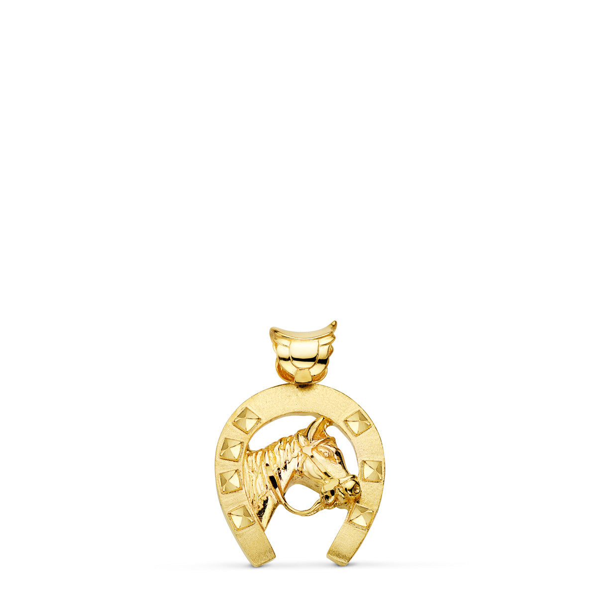 Colgante Herradura Caballo 23 x 20 mm de oro amarillo 18K