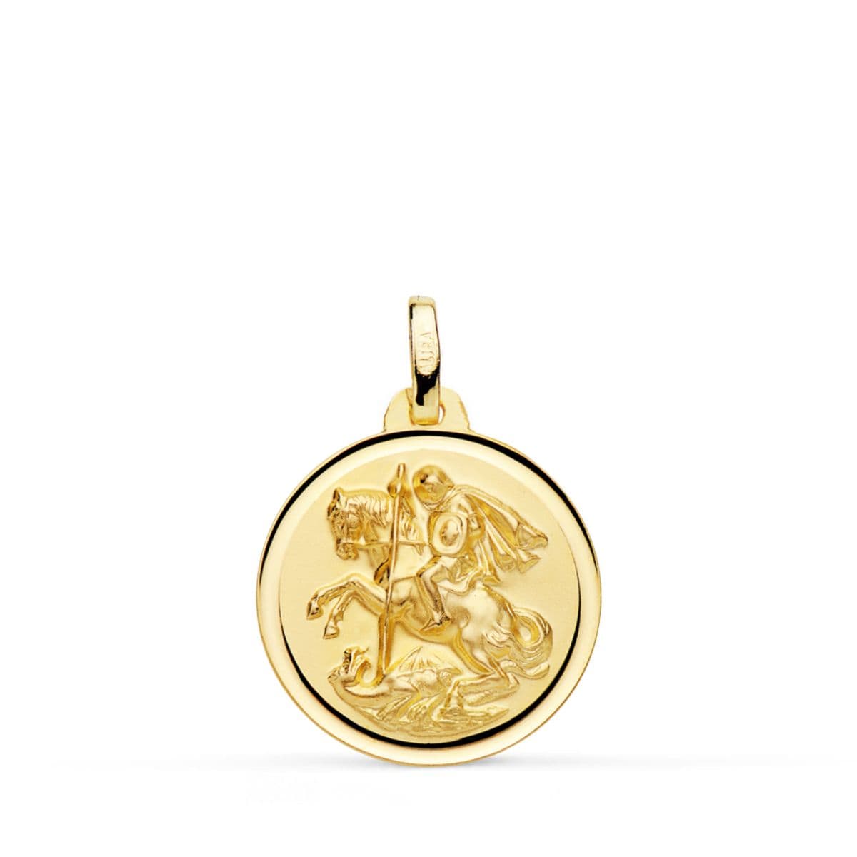 18K MEDALLA ORO AMARILLO SAN JORGE BISEL 18 MM