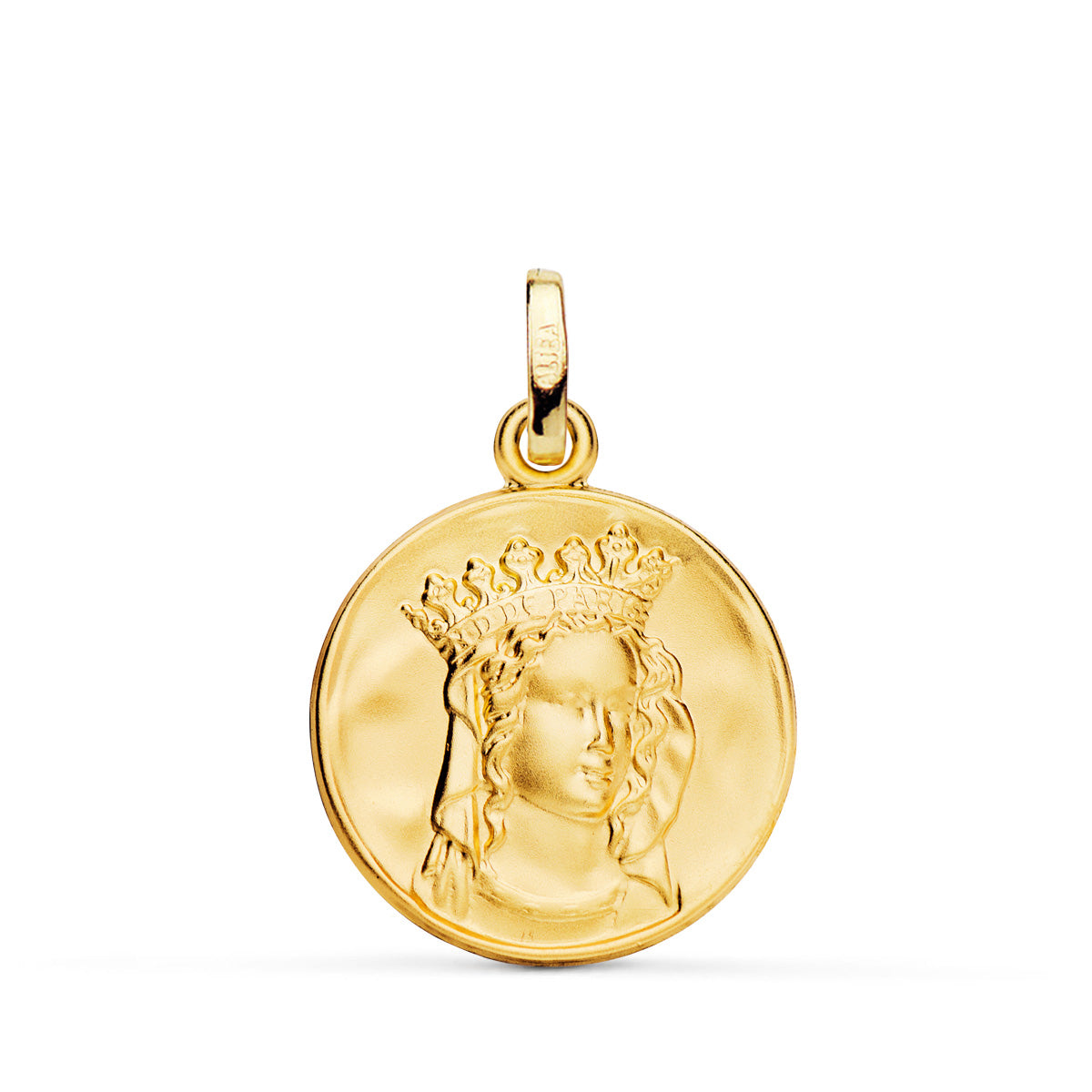 Medalla Notre Dame de Paris 20 mm de oro amarillo 18K