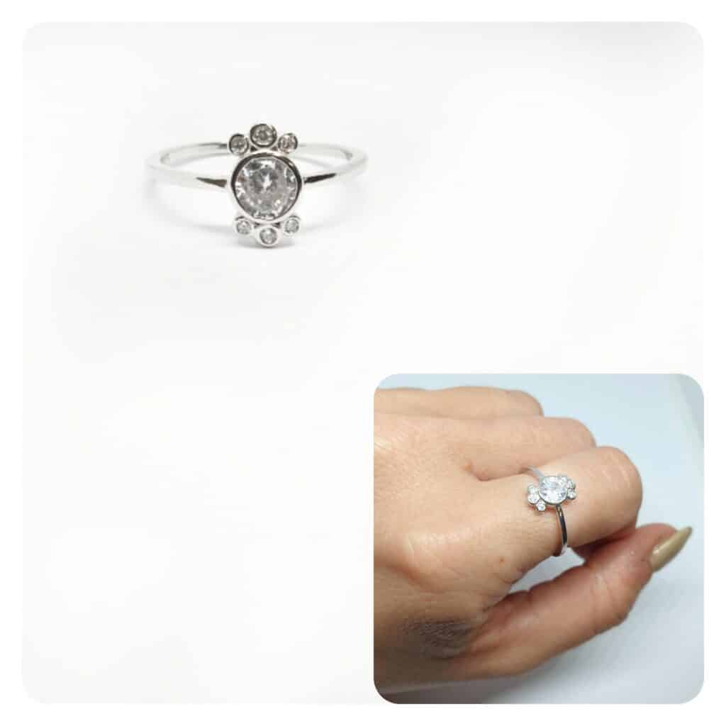 Anillo Italia de plata de ley