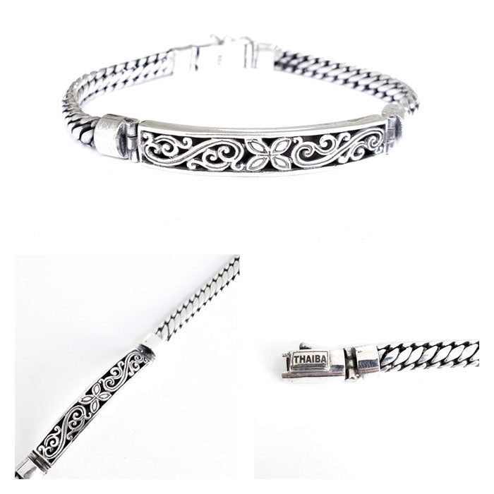 Pulseras  hombre plata