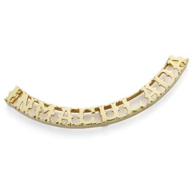 18K COLGANTE NOMBRE PERSONALIZADO ORO AMARILLO 10 LETRAS