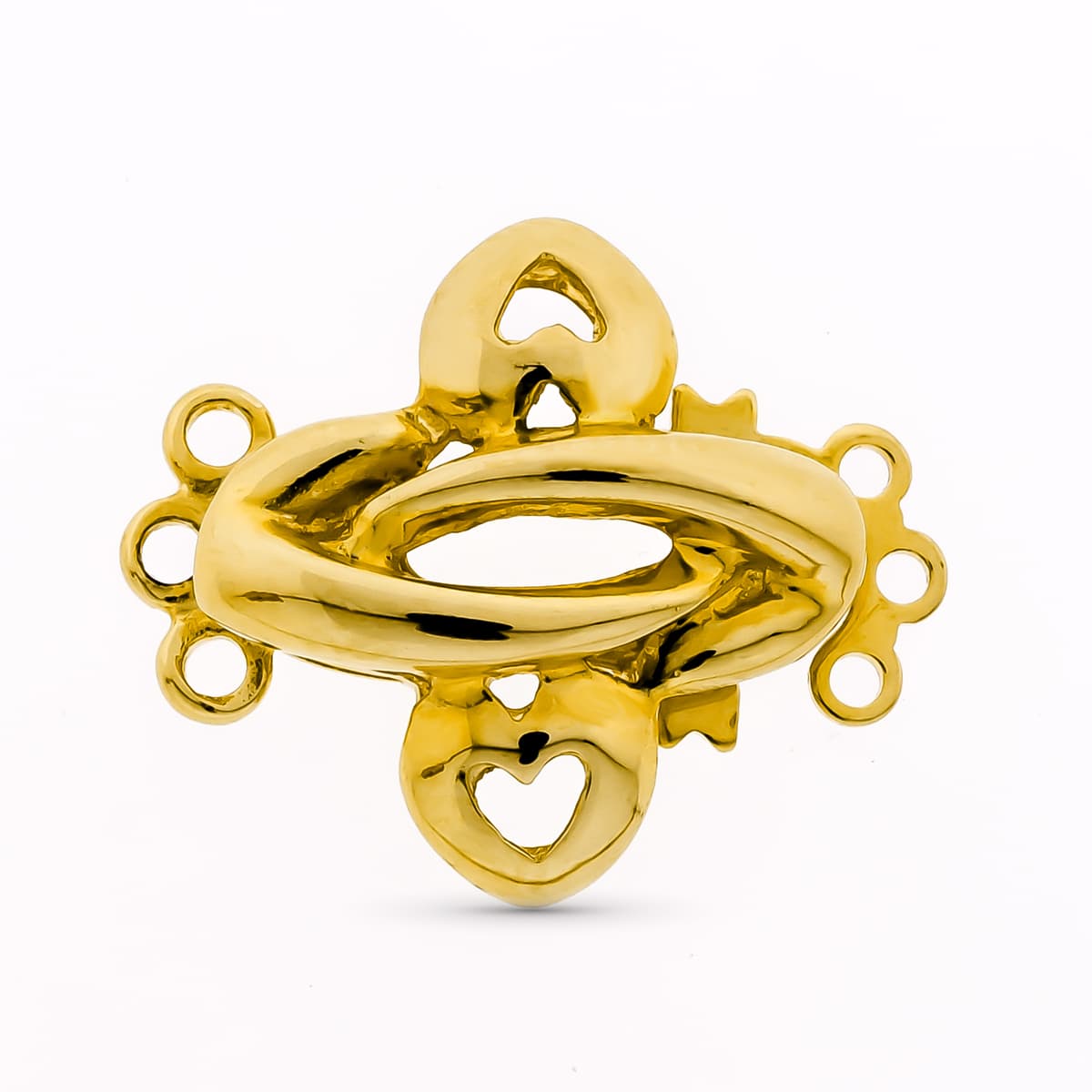 Fornitura Broche de Gargantilla para 3 Vueltas de oro amarillo 18K