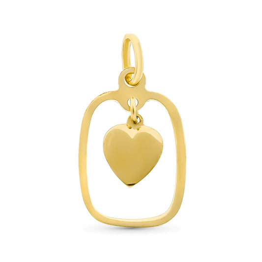 18K COLGANTE ORO AMARILLO CALADO CON CORAZON