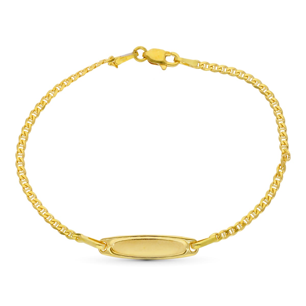 Esclava Ancla 17 cm de oro amarillo 18K