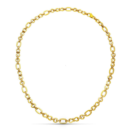 18K GARGANTILLA ORO AMARILLO ESLABONES 45CM