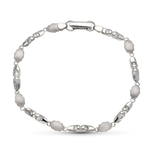 18K PULSERA ORO BLANCO CIRCONITAS