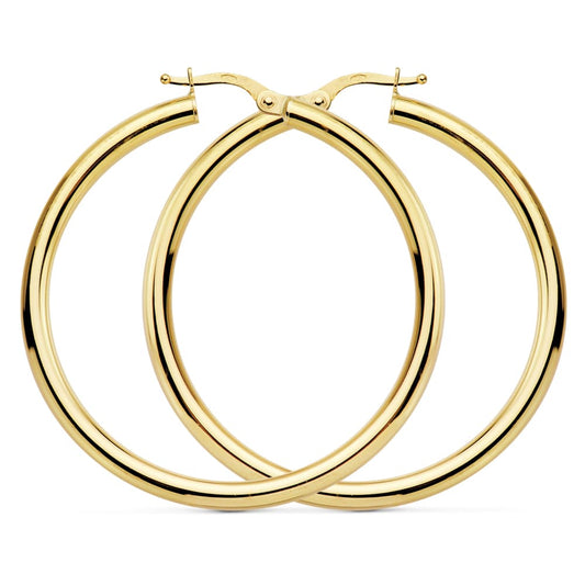 18K AROS REDONDOS HUECOS 41 X 3MM 4.00 GRS