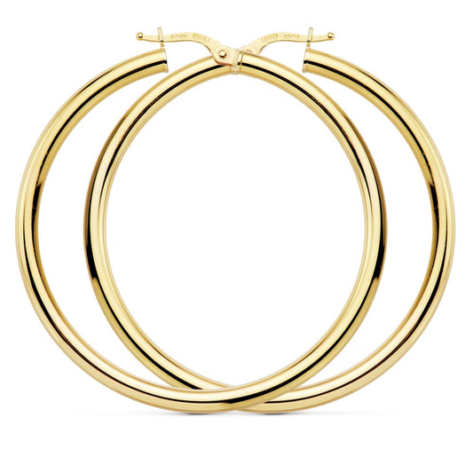 18K AROS REDONDOS HUECOS 48 X 3MM 4.35 GRS
