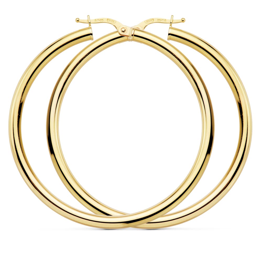 Aros Redondos Huecos 48 x 3 mm 4,35 Grs 18K