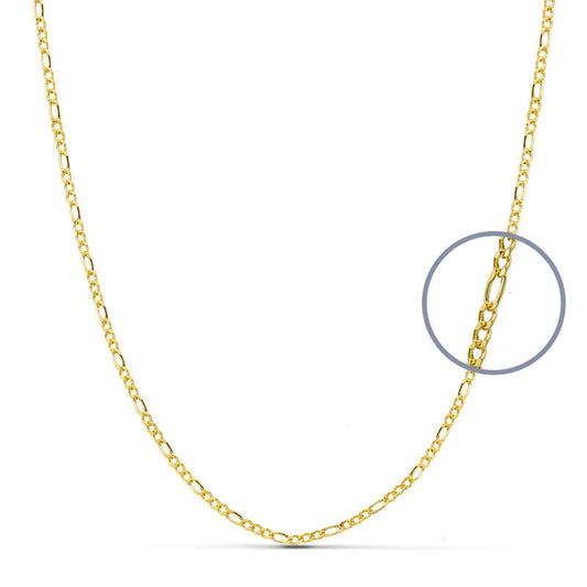18K CADENA ORO AMARILLO CARTIER 45CM HUECA 1.5 MM
