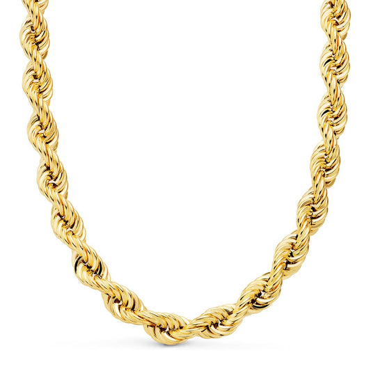 Cordon Salomonico Ligero. Ancho: 8,7 mm. Largo: 60 cm de oro amarillo 18K
