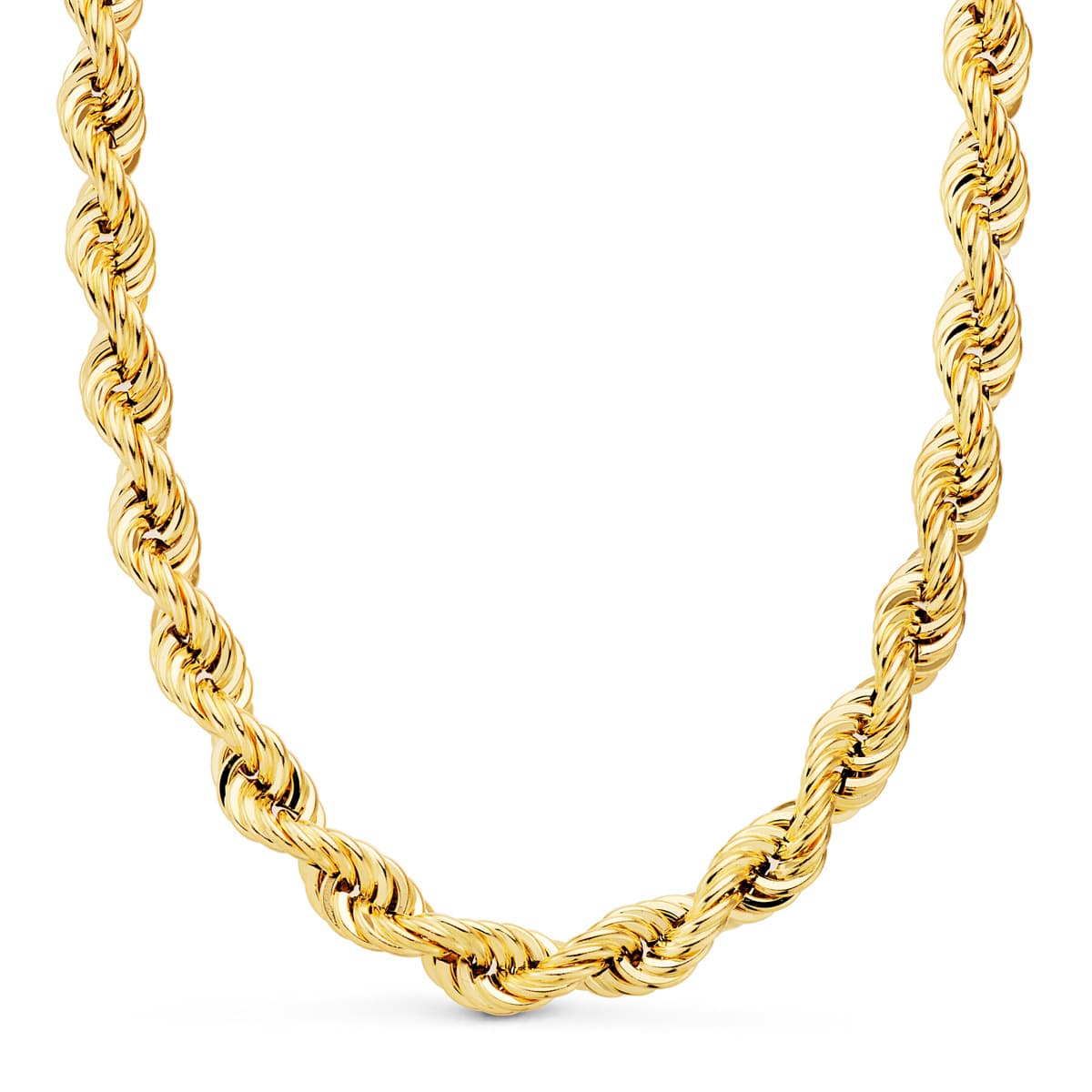 Cordon Salomonico Ligero. Ancho: 8,7 mm. Largo: 60 cm de oro amarillo 18K