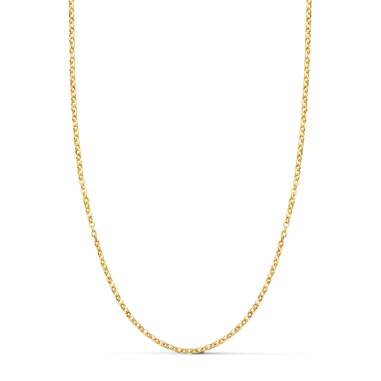 18K CADENA ORO AMARILLO HUECA FORZADA. ANCHO: 1,2 MM. LARGO: 45 CM