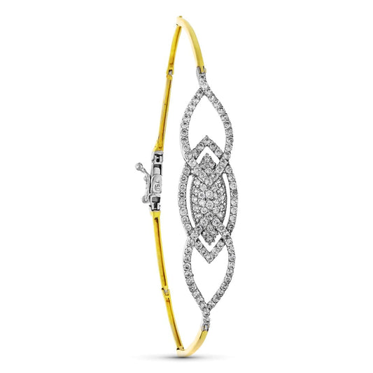 Pulsera Bicolor Circonita Motivo 18K