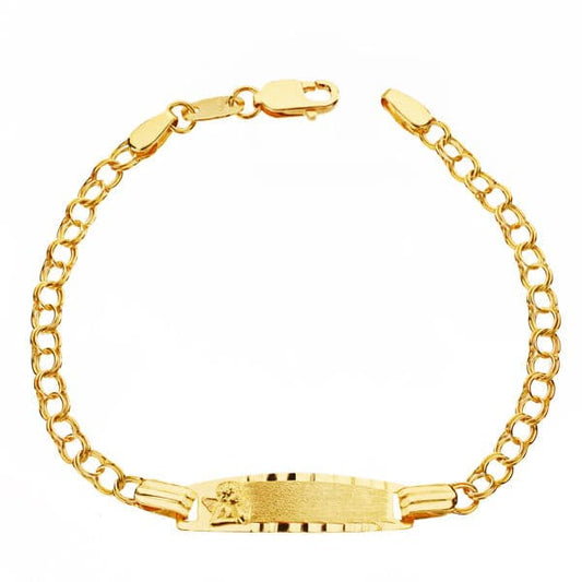 18K PUPLSERA ORO AMARILLO ESCLAVA HUNGARA 12.5 CM 2.5 MM