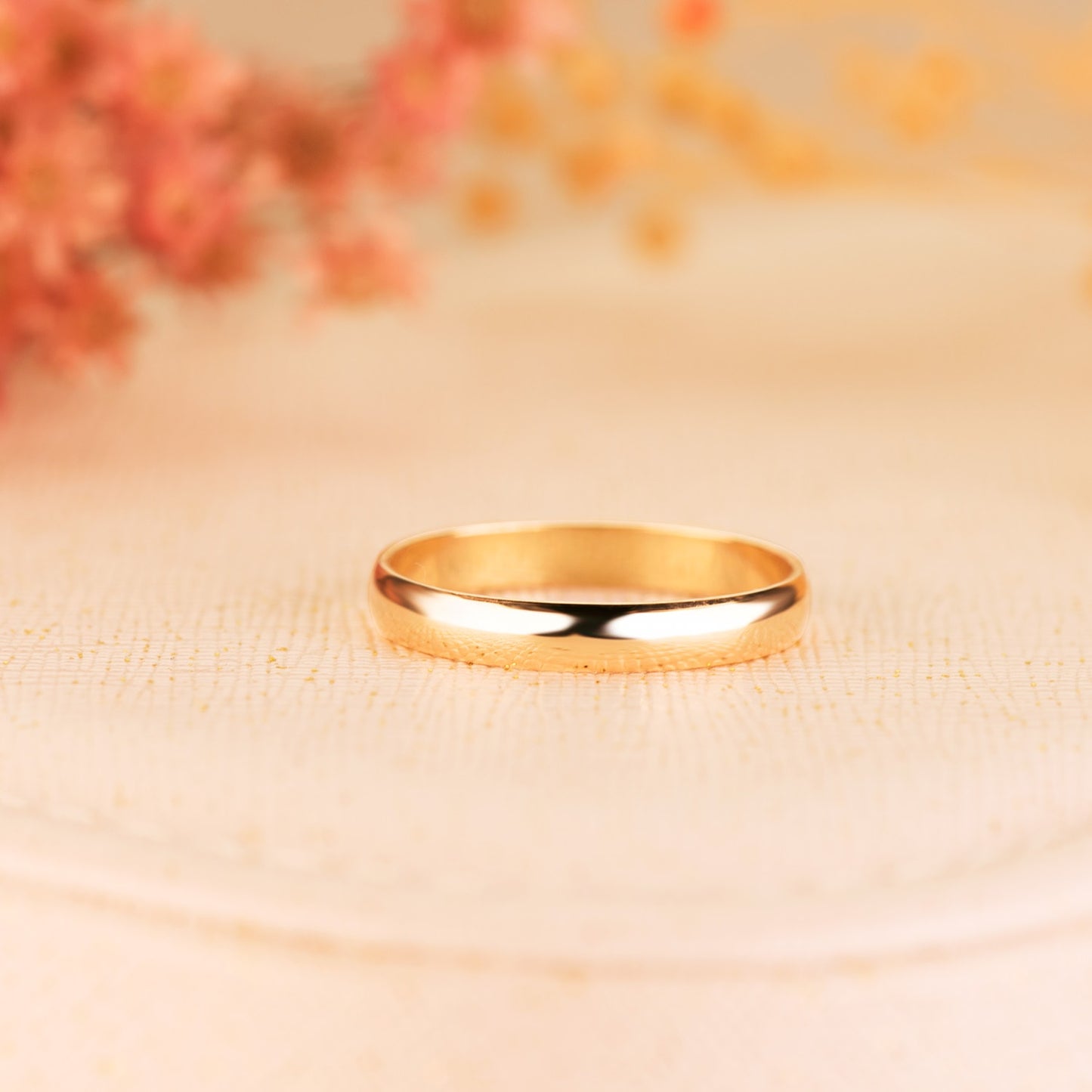 18K ALIANZA ORO AMARILLO LISA BRILLO. ANCHO: 3 MM