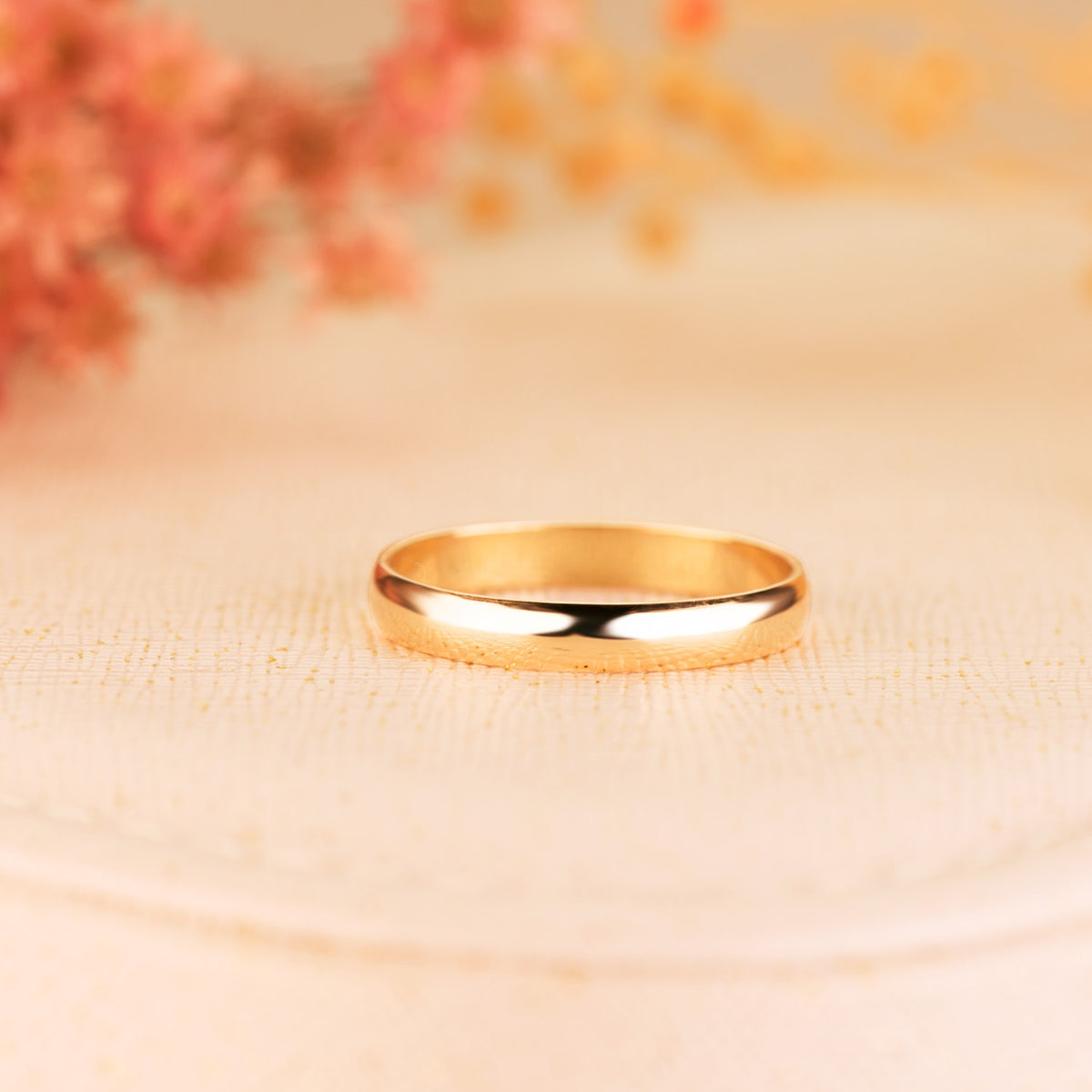 Alianza Lisa. Ancho: 3 mm. de oro amarillo 9K