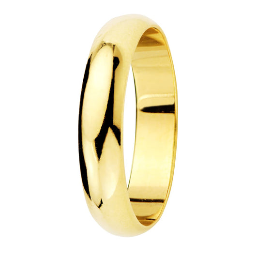 9K ALIANZA ORO AMARILLO LISA BRILLO ANCHO: 4 MM