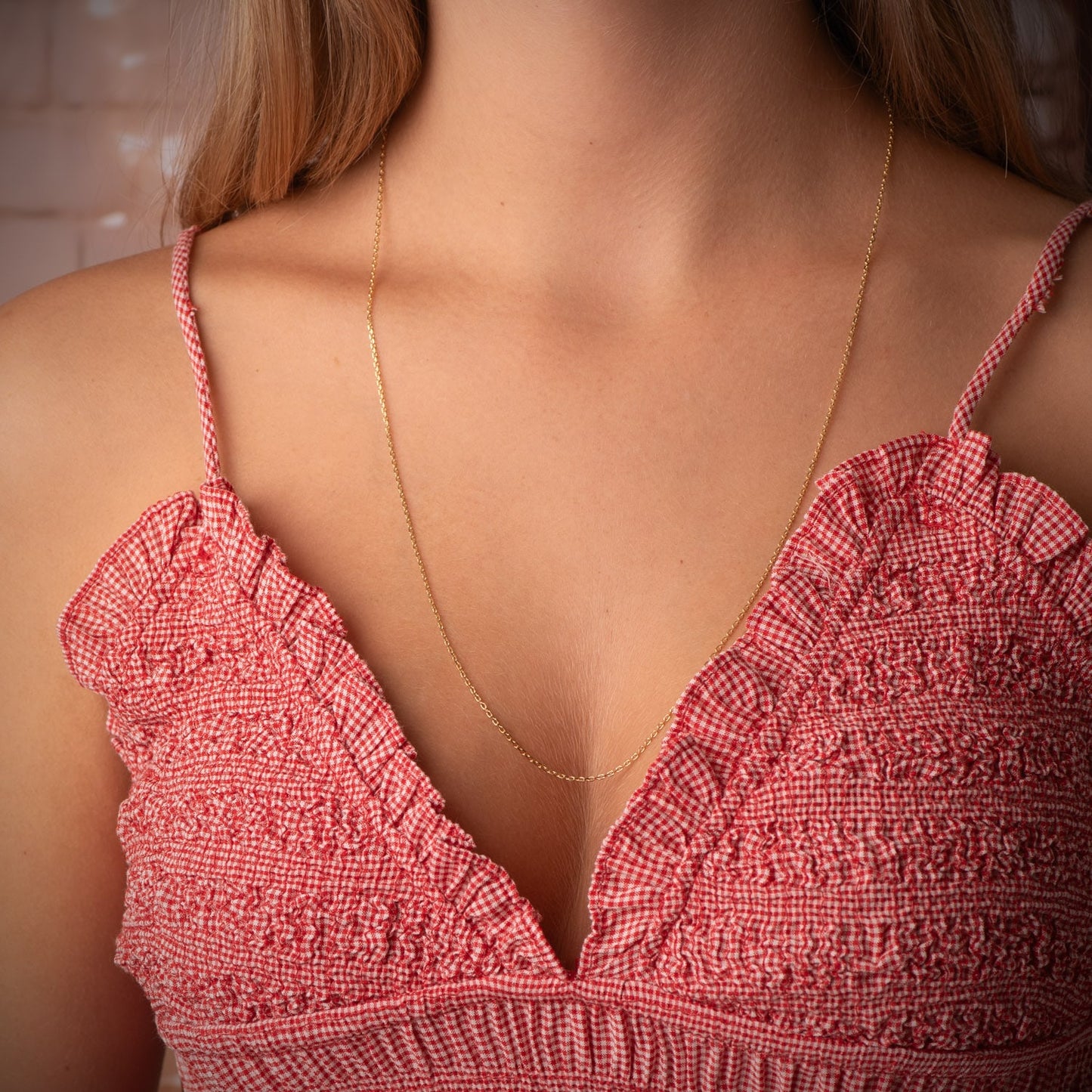 18K CADENA ORO AMARILLO MACIZA FORZADA 60CM 1.2 MM