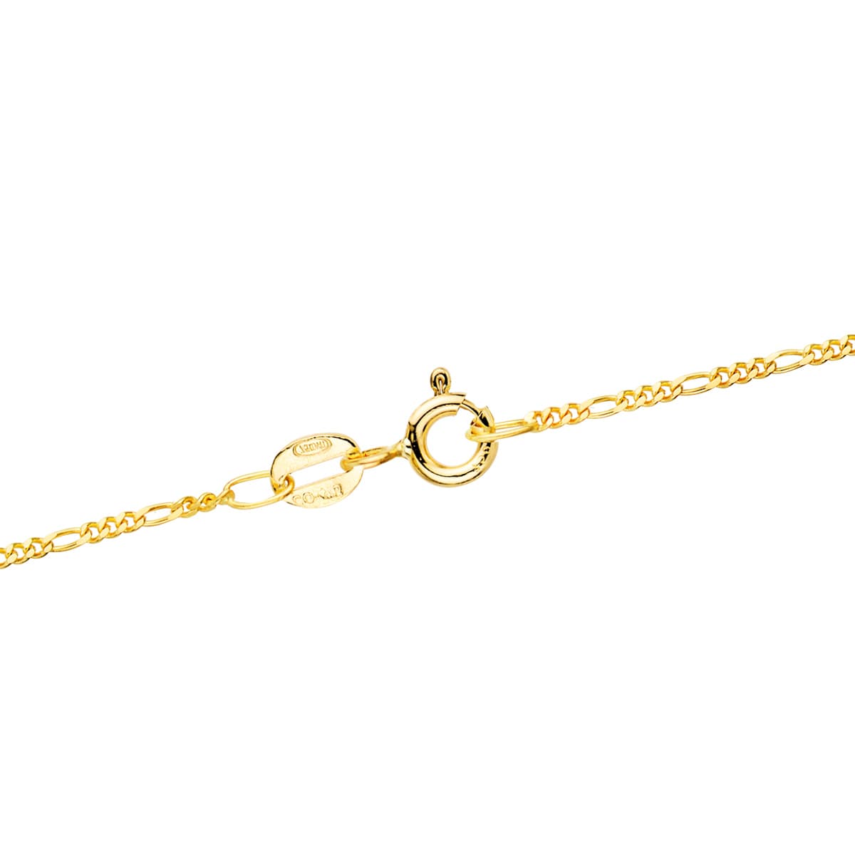 18K CADENA ORO AMARILLO MACIZA CARTIER 3X1. LARGO 40CM ANCHO 1 MM