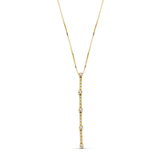 18K GARGANTILLA ORO AMARILLO CIRCONITA 45CM