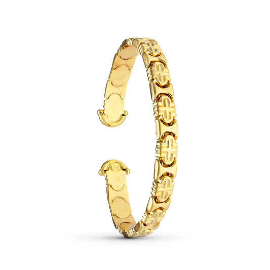 Pulsera Rigido 19 cm de oro amarillo 18K