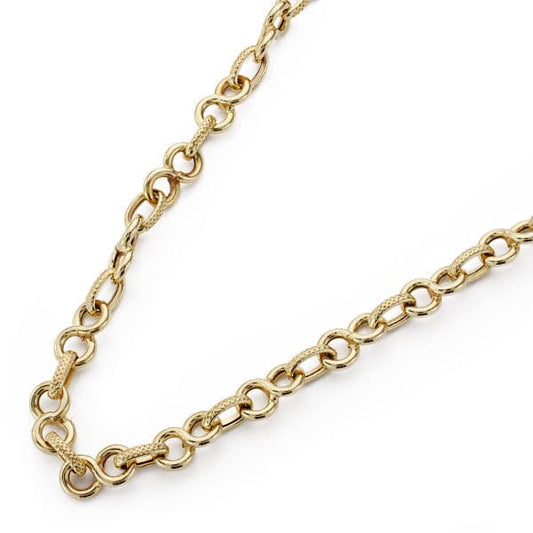 Gargantilla Eslabones 45 cm de oro amarillo 18K