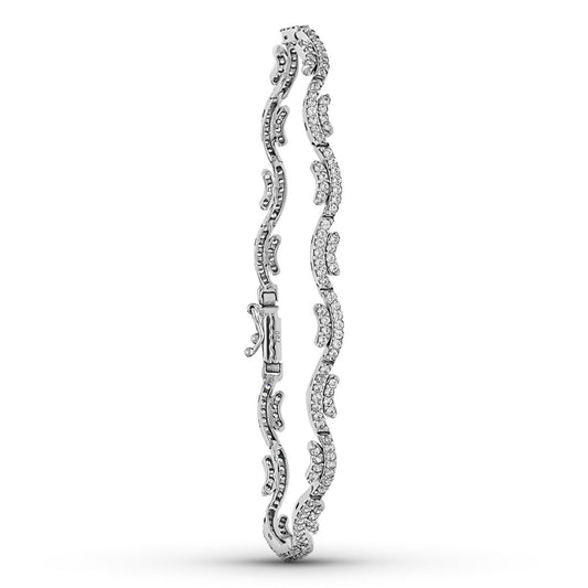 18K PULSERA ORO BLANCO CIRCONITAS