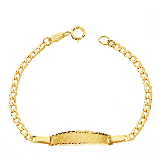 Pulsera Esclava Barbada 12 cm 1,20 Gr de oro amarillo 18K