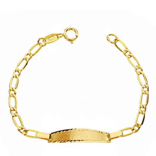 Pulsera Esclava 1ª Postura 1x1 12 cm de oro amarillo 18K