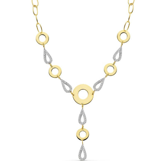 18K GARGANTILLA BICOLOR 38CM