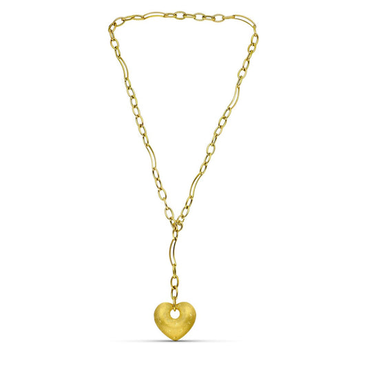 18K GARGANTILLA ORO AMARILLO HUECA CORAZON