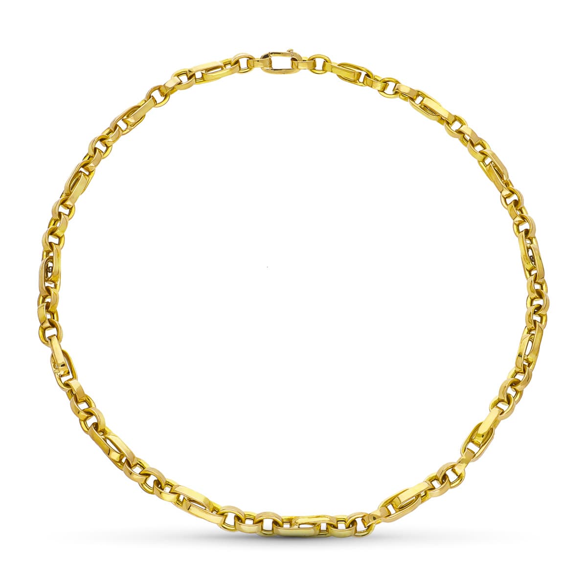 Gargantilla Hueca 45 cm de oro amarillo 18K