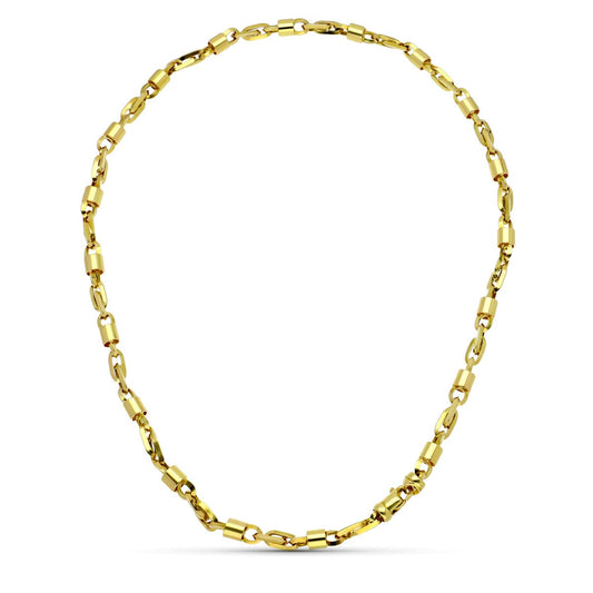 18K GARGANTILLA ORO AMARILLO HUECA 42CM