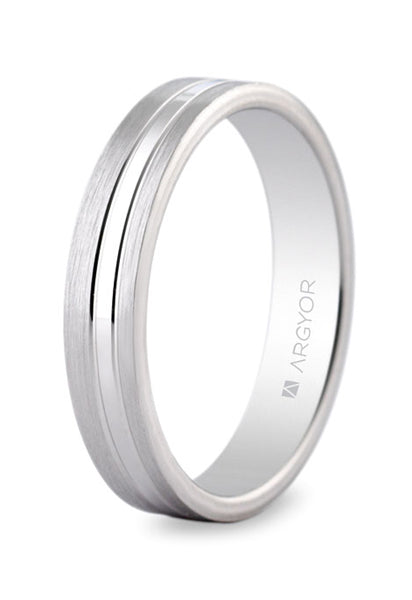 Alianzas Plata - 5740341 Mate Brillo 4 Mm - Unisex